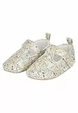 Sterntaler Baby Ballerinas Blumen - Baby Schuhe aus Canvas mit Klettverschluss - Kleinkind Mädchen Schuhe mit rutschfester Sohle, zartrosa, Größe 16