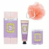 Paladone Friends Bath and Body Geschenkset mit Badestange, Badekristallen, Handbalsam und Körperschwamm, offizielles Lizenzprodukt, Blaugrün