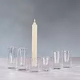 pajoma Kerzenhalter, transparent aus Glas (8cm)