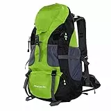 VBESTLIFE Wanderrucksack, Free Knight 50L wasserdichte Tasche Camping Klettern Outdoor Reise Wanderrucksack (Grün)