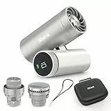 Shark ChillPill 3-in-1-Hochgeschwindigkeits-Handventilator-, Sprühnebel- und InstaChill-System Paket mit Reise-Etui, mit 3 Kühlaufsätzen, reisefreundliches Design, Cloud FA021EU