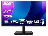 Acer EK271 G Monitor 27 Zoll (69 cm Bildschirm) Full HD, IPS, 120Hz HDMI, 75Hz VGA, 4ms (GTG), HDMI 1.4, VGA, AdaptiveSync