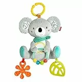 Fehn Activity-Koala – Baby Motorikspielzeug für Kinderwagen, Kinderbett und Babyschale – zum Beißen, Greifen und Geräusche erzeugen – Spielzeug für Babys und Kinder ab 3+ Monaten