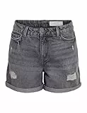 NOISY MAY Damen Nmsmiley Nw Shorts Dest Vi594Dg Noos, Dark Grey Denim, M