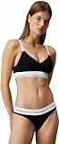 Calvin Klein Damen BH Bralette Lightly Lined Vorgeformt, Schwarz (Black), S