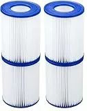Bestway Filterkartusche Gr. II Doppelpack, 10,6 x 13,6 cm (Packung mit 2)
