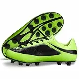 Vizari Infinity FG Fussballschuhe Kinder - Stollenschuhe Outdoor Fußballschuhe für Jungen & Mädchen - Grün, Schwarz - Größe 31