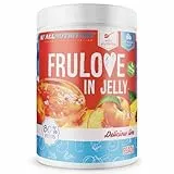 ALLNUTRITION Frulove In Jelly Peach - Zuckerfreie Marmelade - Marmelade ohne Zucker - 80% Jelly Fruit Kalorienarme Süßigkeiten - Fruchtaufstrich ohne Zucker - Brotaufstrich Vegan - 1000g