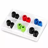 KLIM Kopfhörer Aufsätze mit Memory-Schaumstoff - NEU - Innovative Memory Foam Ear Tips - Set mit 12 Kopfhörer Stöpsel - Extrem bequemer, die von Außengeräuschen isolieren (4,5 mm)