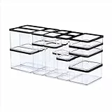 Rotho LOFT 24er-Set Vorratsdosen mit Dekel, stapelbar, aromadicht, spülmaschinenfest