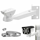 Masthalterung Überwachungskamera Ring Kamera Halterung Kamerahalterung, Metallmontage Eckhalterung mit 2 Verstellbaren Schlaufen Vertikale Stangenhalterung, für CCTV-Kameras Solarzellen