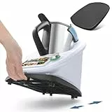 Gleitbrett für Thermomix TM6 TM5 MCC Thermomix Zubehör - Schnelles Bewegen Gleitbrett für Thermomix, Vorwerk Küchenmaschine Unterlage Brett, Verbessertes und verdicktes Material (Schwarz mattiert)