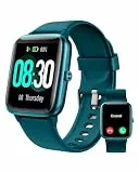GRV Smartwatch Damen Herren mit Telefonfunktion,1.85' HD Fitnessuhr mit 24/7 SpO2 Herzfrequenz Schlafmonitor Schrittzähler KI-Sprachsteuerung 100+ Sportmodi,IP68 Wasserdicht für iOS Android Handy