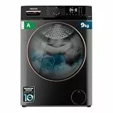 Cecotec Frontlader-Waschmaschine 9 kg Bolero Dresscode 9610 Inverter Steel A. 2000W, 1400 U/min, Niedriger Verbrauch, Dampffunktion, Inverter Plus Motor, Optimiert Wasser- und Waschmittelverbrauch