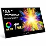 INNOCN 39,6 cm (15,6 Zoll) OLED tragbarer Monitor Full HD 1080P 100% DCI-P3 1MS 100000:1 USB Computermonitor Mini HDMI Reisemonitor Foto Video Bearbeitung Zweiter Ultra Slim Monitor für Laptop MacBook