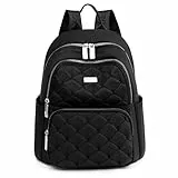 Suweir Rucksack Damen Klein Elegant Schultertasche Cityrucksack Casual Anti-Thef Arbeitsrucksack, Nylon Reiserucksack Daypack Wasserdicht Damenrucksack für Fraue