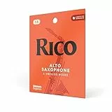 Rico by D'Addario Saxophon Blätter | Hochpräzise gefertigt | Alt Saxophon Blätter 1,5 Stärke | 3er-Packung | Warmer voller Ton | Angenehmes Spielgefühl
