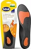 Scholl Einlegesohlen In-Balance, Schmerzlinderung bei Verspannungen im Lendenbereich, Hexenschuss, Größe S, Unisex.