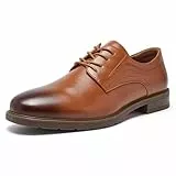 SHULOOK Anzugschuhe Oxford Schuhe Herren Classic Business Derby Schuhe Herren Comfort Schnürhalbschuhe (Hellbraun EU 42)