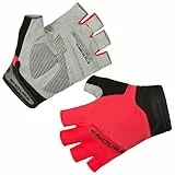 Endura Herren Hummvee Plus Mitt II Fahrradhandschuhe | Gel-Polsterung | Knöchelschutz Kurzfingerhandschuhe, Feuerrot, XL