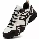 Mufanton Traillaufschuhe Herren Laufschuhe Straßenlaufschuhe Wanderschuhe Leicht Trekkingschuhe Walkingschuhe Sportschuhe Sneaker Outdoor Fitnessschuhe,Beige Braun,EU43