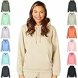 Light & Shade Damen Super Soft Touch Loungewear Kapuzen-Sweatshirt-Oberteil, Sand, S