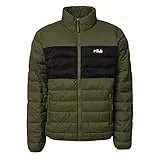 FILA Herren Jacke Outdoorjacke Winterjacke Steppjacke Berglern, Farbe:Grün, Größe:L, Artikel:-63044 burnt olive/moonless night