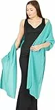 BlackButterfly Chiffon Hochzeit Brautjungfer Abschlussball stahlen Schärpe Schalverpackung Schal (Türkis, Einheitsgröße)