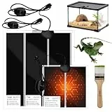 SMD35 heizmatte Terrarium heizmatte mit Thermostat, Terrarium Heat Mat für Pflanzen/amphibischer/Terrarium/Reptilien heizmatte wasserdicht, Sicher und langlebig mit zum Schutz von Haustieren (Mittel)