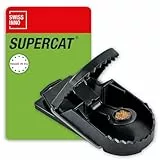 SWISSINNO Rattenfalle Schlagfalle SuperCat für Ratten mit Köder – Extra Starke, Wiederverwendbare mit Erdnussbutter-Lockstoff – Hygienisch & sofort einsatzbereit - 1 Falle