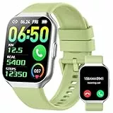 Hendari Smartwatch Herren Damen, 1,96 Zoll Touchscreen Smart Watch mit Telefonfunktion, 140+ Sportmodi Fitnessuhr IP68 Wasserdicht, Sportuhr mit Puls-Schlaf-Monitor Schrittzähler, Uhr für Android iOS