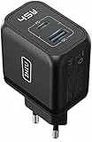 INIU USB C Ladegerät 45W, 2-Port USBC Netzteil Steack Adapter GaN II Tech Schnellladegerät PD Charger für iPhone 15 14 13 Pro Max Mini Samsung Galaxy S23 Ultra S22 Tablet MacBook Air ipad Loptop