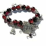 Generic XHBTS Heaven Offizielles Segen-Armband, Tian Guan Ci Fu Xie Lian, Cosplay, Perlen, Kette, Anhänger, Armbänder und Aufkleber, Schmuckzubehör, Medium, Rot, Medium, Metall, Kein Edelstein