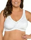 Ulla Popken Damen Entlastungs-bh, Ohne Bügel, Strassanhänger, Cup C G T-Shirts, Weiß, 115D EU