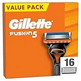Gillette Fusion5 Rasierklingen, 16 ORIGINAL Ersatzklingen, Klingen für Herren mit Größerem Gleitstreifen für ein Sanftes Gleiten und 5 Klingen für eine Unglaublich Gründliche und Komfortable Rasur