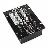 Vonyx STM-2300 - DJ Mischpult mit MP3-Player, USB-Anschluss, 2-Kanal DJ Mixer, Battlemixer, Audio Mischpult, 2 Channel Audio-Mixer, Mikrofon Anschluss, Talkover, DJ Mischer mit Crossfader