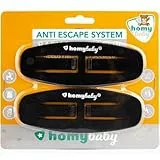 HOMYBABY® Gurtsammler Baby – Brustclip für Kinderwagen und Hochstuhl – Verhindert das Herausziehen der Arme – Gurtsicherung für Kinder. (x2)