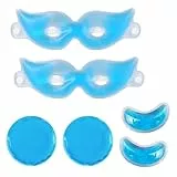 2 Pcs Augenmaske Kühlend Kühlmaske Augen Kühlende Augenmaske Augenkühlmasken Wirkt Effektiv Gegen Augenschwellungen Augenringe mit 4 Kühlpads Augen Kühlende Augenpads Augenkühlpad