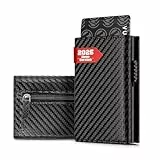 IceReco Reisepasshülle Leder Portmonee Herren Geldbörse Wallet mit Münzfach Kartenetui Klein/Mini mit RFID Schutz Karten Geldbeutel Kartenhalter Portemonnaie Brieftasche Portemonaie
