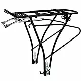 M-Wave Gepäckträger 'Traveller Basic' Alu verstellbar 24/26/28' Universalbefestigungsset schwarz Strebenlänge und Winkel verstellbar max. Zuladung 25kg