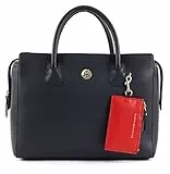 Tommy Hilfiger Damen Charming Tommy Satchel Umhängetasche Blau (Tommyred&Tommynavy)