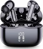 Kopfhörer Kabellos Bluetooth 5.4, Bluetooth Kopfhörer In Ear mit 4 ENC Noise Cancelling Mics, Kabellose Kopfhörer 40Std Tiefer Bass, LED-Anzeige IP7 Wasserdicht Sport Ohrhörer für Arbeit und Studium
