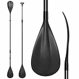 Awstrokine 2-in-1 SUP Paddel Aluminium, 4-teilig faltbar & verstellbar, mit verstärkten PP-Blättern, für Kajak und Stand Up Paddle Board