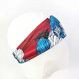 Lin’s Liliana Outdoor Sport Stirnband, Schweißband Haarbänder Elastisch für Jogging, Wandern, Radfahren, Sommer Bandana (Blau)