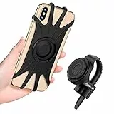 TELLUR BPH100 Handyhalterung für Fahrrad, universelle Handyhalterung für Motorrad oder Fahrrad, um 360 ° drehbar, verstellbarer Handyhalter, bis zu 6,5 Zoll