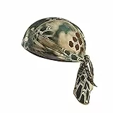 ikasus Unisex Sports Bandana Cap Mütze Kopftuch,Fahrrad Kopfbedeckung Atmungsaktiv UV Schutz Kopftuch Pirat Cap Bandana Fahrrad Motorrad Stirnband Biker Hat Helmmütze Schnell Trocknender Sonnenschutz