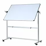 VIZ-PRO Mobiles Whiteboard/Doppelseitige Whiteboard- mit Alurahmen, magnetisch - 180 x 120 cm