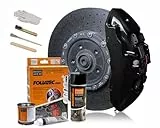 Foliatec Bremssattel Lack Set, Hitzebeständig, Komplettsatz für 4 Bremssättel, midnight black, 7-teiliges Set