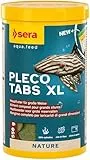sera Pleco Tabs XL 1.000 ml (550g) | Fischfutter Aquarium für größere Welse & Bodenfische | 19% natürliches Spirulina unterstützt Verdauung | Wels Futtertabletten | Welsfutter Aquarium