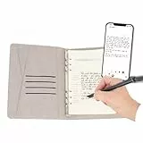 Sxhlseller Smart Digital Pen Notebook Set, Digitales Notizbuch mit Stift - Echtzeit Synchronisations und Textkonvertierung, OCR-Erkennung, Cloud-Speicher für Notizen und Zeichnen (Black)